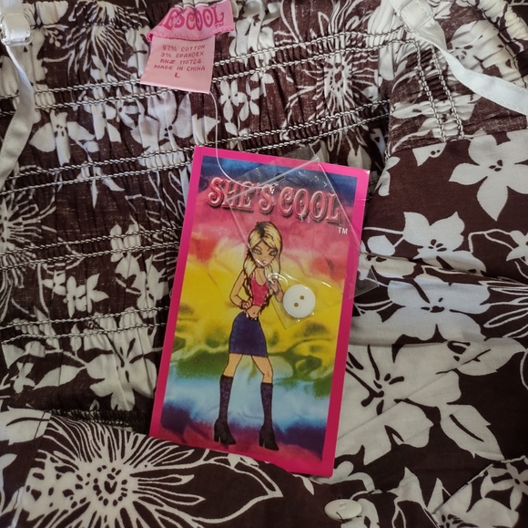 Floral Summer Dress Retro 70's Summer Fashion Apparel Everyday Pockets Large - Picture 9 of 15